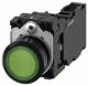 Siemens 3SU11020AB401FA0 Drucktaster beleuchtet 22mm rund grün Knopf S+Ö AC/DC 24V