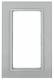 Berker 13096414 glass frame m.gr.Ausschnitt , aluminum