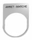 Schneider Electric ZBYM2166 Schneider Schildträger 30x40mm, mit Beschriftung ARRET-MARCHE