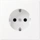 Jung LS1520NWWM SCHUKO socket without claw