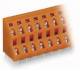 WAGO 736-666 double-decker terminal strip for circuit boards 0.08-2.5 mm² orange