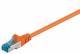 Goobay 93683 CAT 6a Patchkabel, S/FTP (PiMF), Orange - LSZH halogenfrei, Kupfer