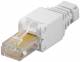 Goobay 68859 CAT 5e UTP werkzeugfreier RJ45 Netzwerk-Stecker - für flexible und starre Innenleiter, AWG 24-26