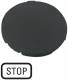 Moeller 218195 EATON M22-XD-S-GB0 Tastenplatte flach schwarz beschriftet STOP 
