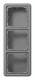 Jung CD583AGR Surface mounting, 3-gray Frame, CD 583A GR