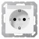Jung A 1520 BFKINA WW SCHUKO socket 16A 250V contact protection SF breakage.