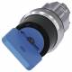Siemens 3SU10504GC010AA0 key switch without with R 22mm round blue trigger:O
