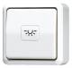 Jung 631AWW AP pushbutton 1 NO, 631 A WW alpine white