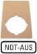 Moeller 216471 EATON M22-XZK-D99 NOT-AUS Schild mit Beschriftung 
