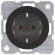 Berker 47432045 Steckdose SCHUKO R.1/R.3 schwarz glänzend