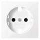 Merten MEG2330-0325 Zentralplatte für Schuko-Steckdose mit BRS aws System M