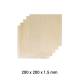 Quantum 33046 Snapmaker 2.0 Material Lindenholz A250 5er Pack / Basswood Sheet