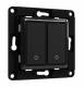 Shelly · Flush-mounted accessories · “Wall Switch 2” · Wall switch · 2-way · Black
