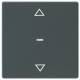 Berker 80961226 Abdeckung für Tastsensor Modul 1fach mit Pfeil-Symbol Q.x anthrazit