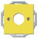 Busch Jaeger 2CKA001724A4345 BJ 2533-914-15 central disk 22.5mm, yellow m.Tragring Busch-balance SI