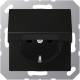 Jung A1520BFKLSWM SCHUKO® Steckdose mit Klappdeckel