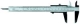 MIB Messzeuge 01004000 Precision Vernier caliper for left-handers, DIN 862, mattv.