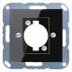 JUNG A568BFSW cover f.XLR socket, Series A black