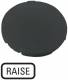 Moeller 218208 EATON M22-XD-S-GB17 Tastenplatte flach schwarz beschriftet RAISE 