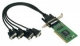 Moxa CP-104UL-T ; 4 Port RS-232 Univ-PCI Board, LP