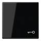 Jung A590TSW Wippe Symbol Tür Serie A schwarz