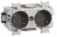 Hager GS20119011 socket 2-fold 45 °, Wago front snap gs