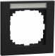 Merten MEG4011-3603 M-Pure-Rahmen 1fach mit Beschriftungsträger schwarz matt