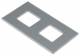 Hager GTVDM042 mounting plate for GTVD200/ 300 data module 2-way RJ45 17.2-way 18.3mm