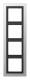 Jung ALD2984-L Rahmen 4fach LS/FD-design Aluminium lackiert