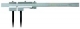 MIB Messzeuge 04056001 Calipers Stainless steel plated with fine adjustment vernier 1/20