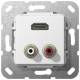 Gira 567303 HDMI, RCA Audio gender, use pure white Changer