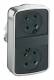 Schneider Electric ZB4BA79 Schneider Doppeldrucktaster ohne Tastenschild flach/flach Metall D22mm