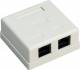 Goobay 77633 2-port RJ45 junction box, CAT 6, UTP - unshielded