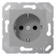 Jung CD5120BFGR SCHUKO Steckdose für Klappdeckel bruchsicher grau