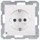 Berker 41091909 Outlet Socket + LED orientation light S.1 / B.1 / B.7 glass pws