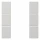 Jung LS503TSALG Tastensatz 3fach kpl LS/FD-design lichtgrau