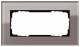 GIRA 1002122 Rahmen 2f ohne MS Glas umbra Esprit ohne Mittelsteg