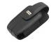 BlackBerry HDW-13386-001 Lammlederholster mit Drehclip für schwarzberry, schwarz