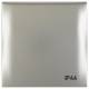 Berker 918282568 Rahmen 1f mit Klappdeckel und Aufdruck IP44 Integro Flow chrom matt