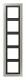 Jung ESD2985-L LS Design Frame 5-fold ESD 2985-L, horizontal and vertical mounting
