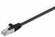 Goobay 95551 CAT 5e Patchkabel, SF/UTP, Schwarz - CCA Kupfergemisch