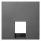 Merten MEG4211-0414 Zentralplatte für Telefon RJ11/RJ12 anthrazit System M