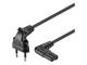 Goobay 97354 Netzkabel 3 m, Schwarz - Eurostecker (Typ C, CEE 7/16) > Gerätebuchse C7