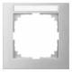 Merten MEG4011-3660 M-Pure-Rahmen 1f mit Beschriftungsträger aluminium M-Pure