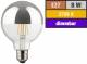 Muellerlicht ETT-1451921 LED Filament Kopfspiegel-Globelampe, E27, 8W, 850lm, 2700K, warmweiß, dimmbar