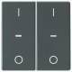 Berker 80962326 Abdeckung für Tastsensor Modul 2fach mit I/O-Symbol Q.x anthrazit
