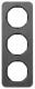 Berker 10132384 Rahmen 3fach R.1 Schiefer-anthrazit/schwarz