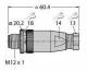 TURCK 6904611 BS8151-0 M12 x 1 round connector, attachable connector, straight