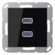 Jung MAA1153SW Einsatz 2xUSB Serie A schwarz