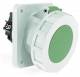 Bals 12055 panel socket TE 15° 125A 5p >50V >300-500Hz 2h IP67 green